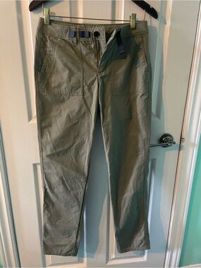 Outdoor Research Olive Utility Chinos with Built-In Webbing Belt